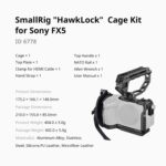 SmallRig "Hawklock" Cage Kit for Sony FX5 6778 - Imagen 6