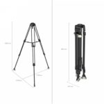 SmallRig Heavy-Duty Carbon Fiber Tripod 4167B - Imagen 3
