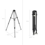 SmallRig Heavy-Duty Carbon Fiber Tripod 4167B - Imagen 7