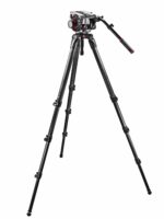 Manfrotto 509 fluid video head & 536 CF single leg
