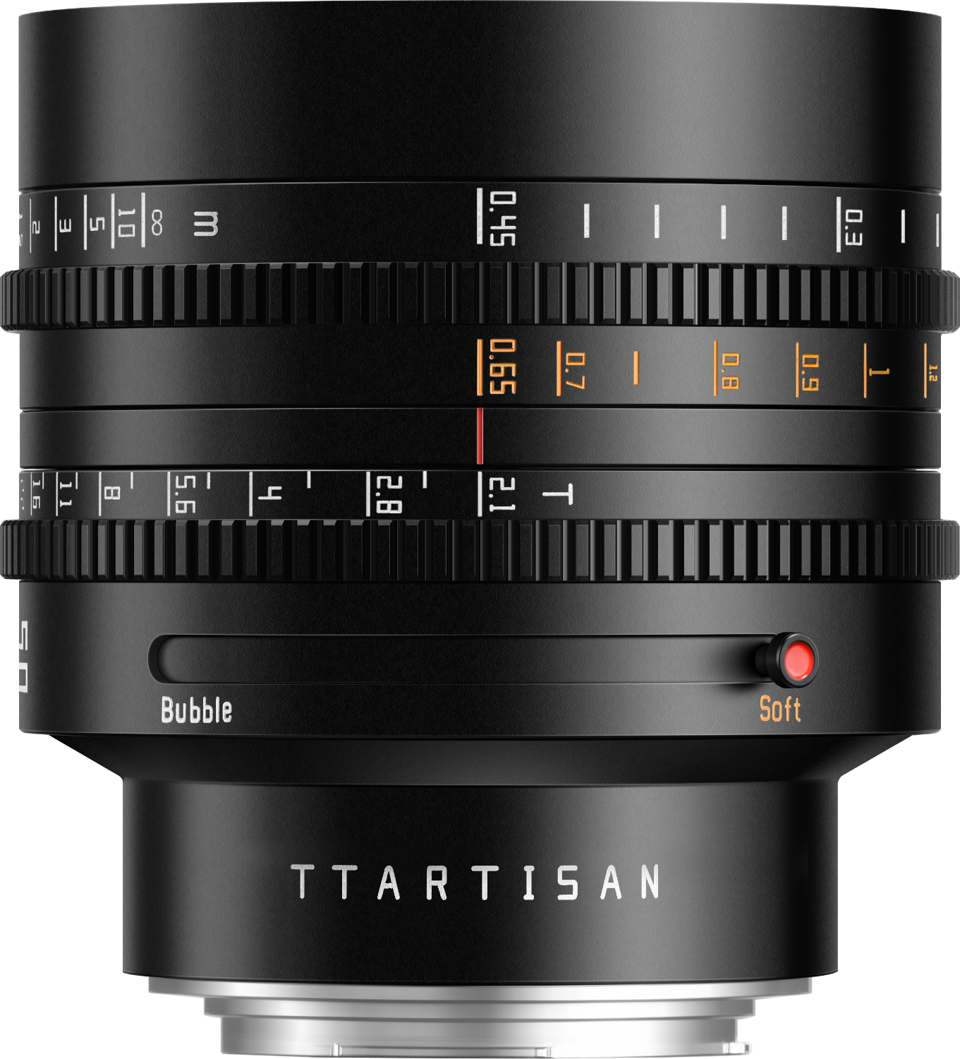 50t21-rf.png TTArtisan Cine 50mm T2.1 Canon RF mount Black - Imagen 1