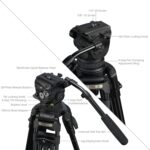SmallRig FSD18 FreeSpeed Heavy-Duty Aluminum Alloy Tripod 5577 - Imagen 7