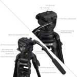SmallRig FSD18 FreeSpeed Heavy-Duty Aluminum Alloy Tripod 5577 - Imagen 3
