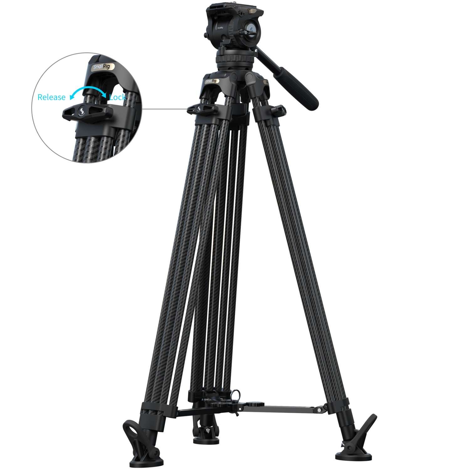 5580-1jpg.jpg SmallRig FSD16 FreeSpeed Heavy-Duty Carbon Fiber Tripod 5580 - Imagen 1