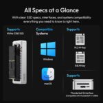 Ulanzi DT580 80Gbps M.2 NVMe SSD Enclosure - Imagen 8