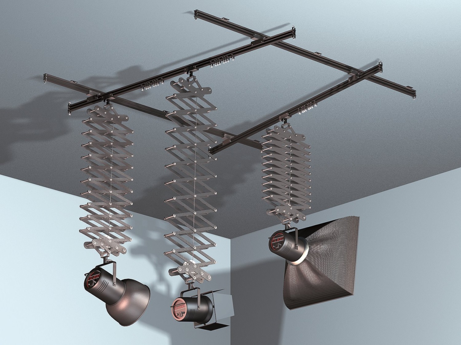 FF3043-1.jpg Manfrotto Top System 43 Ceiling-Mounted Sky Track Rail System - Imagen 1