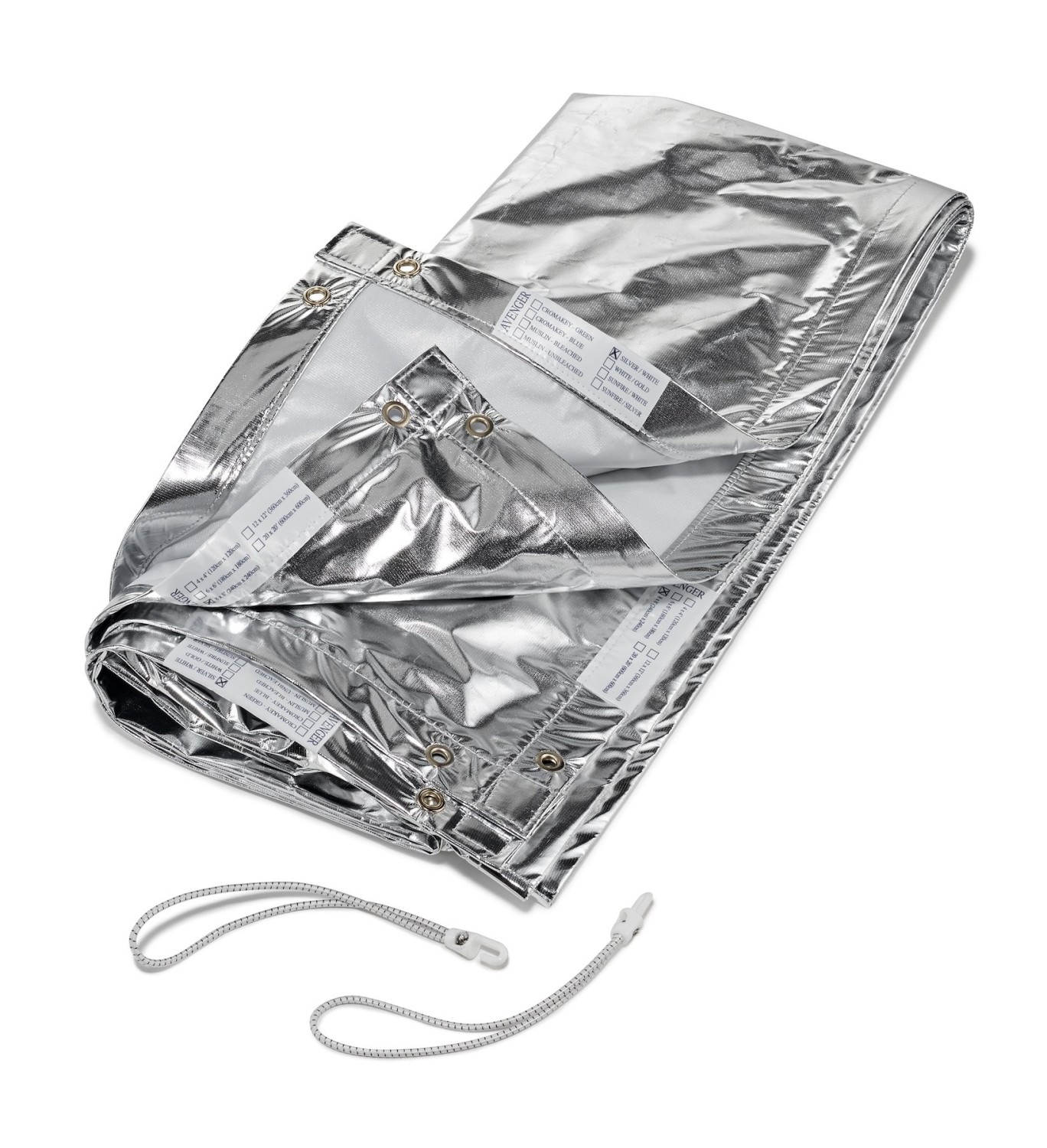 I915SW-1.jpg Avenger Textile Silver/White 8'x8' - Imagen 1