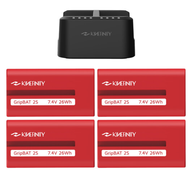 capture-1323.png Kinefinity GripBAT 2Si x4 + PD Hybrid Dual Charger Pack x1 - Imagen 1