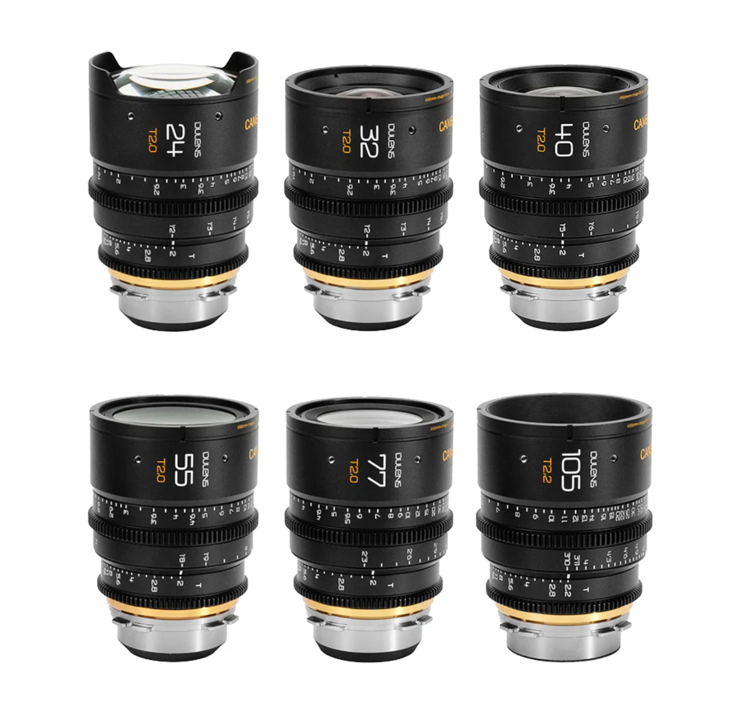 dulset.png Dulens APO Cambrian Prime 6 Lens Kit PL Mount Black Metric - Imagen 1