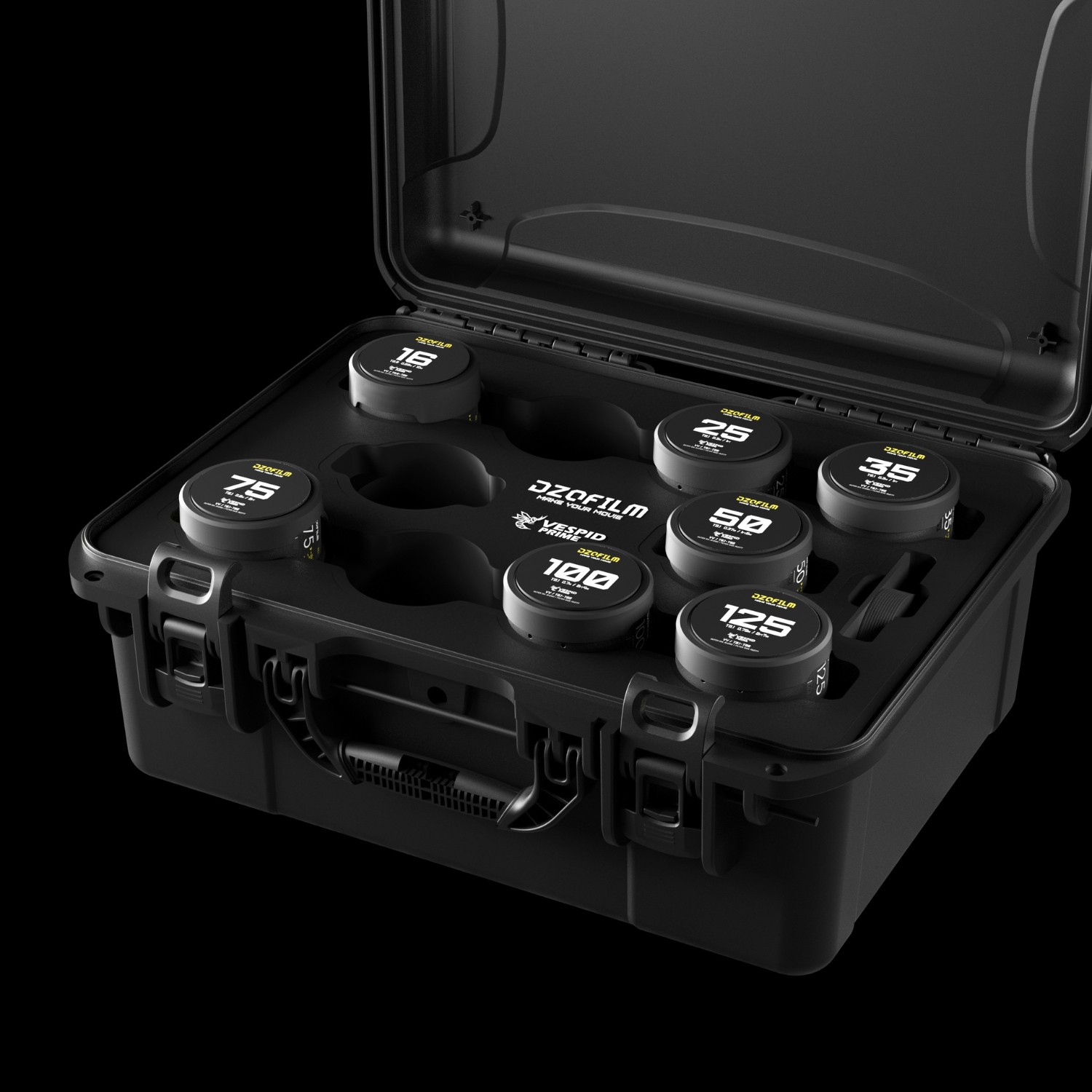 dzo-vp7v2pl-dzofilm-vespid-prime.jpg DZOFILM Vespid Prime 16/25/35/50/75/100/125mm(PL_Black_Case_7pcs) - Imagen 1