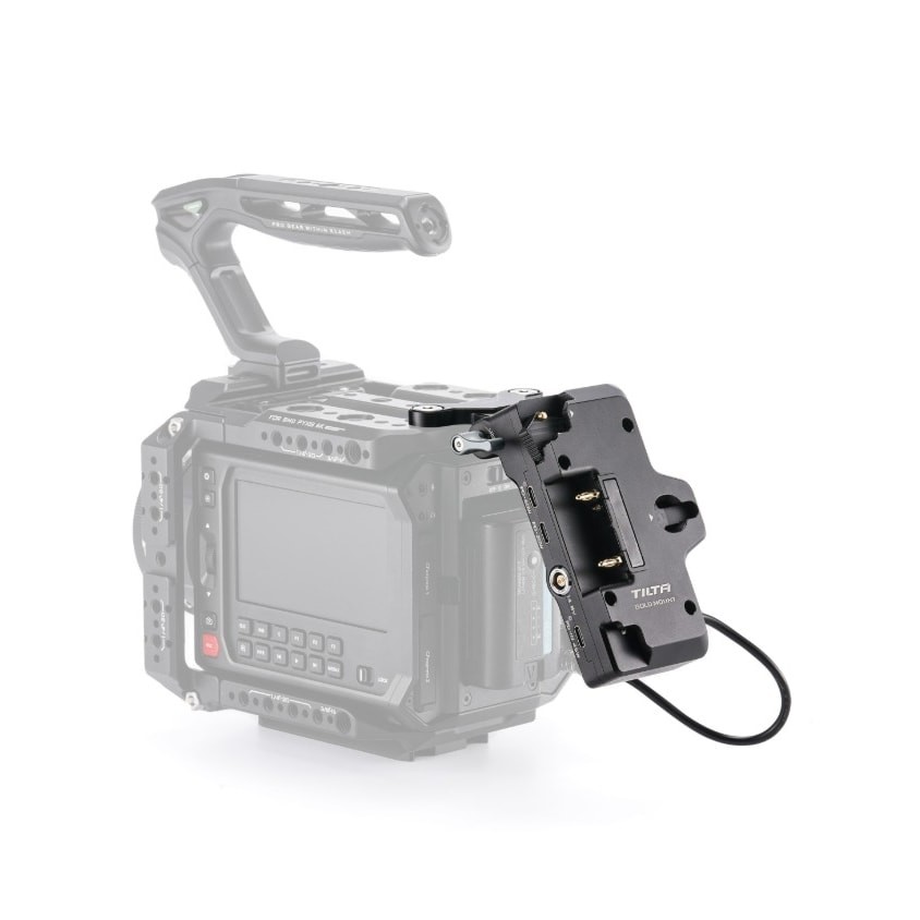 es-t21-fbp-ab-4.jpg Tilta Foldable Battery Plate for Blackmagic PYXIS 6K/12K - Gold Mount - Imagen 1