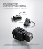Tilta Foldable Battery Plate for Blackmagic PYXIS 6K/12K - V Mount - Imagen 11