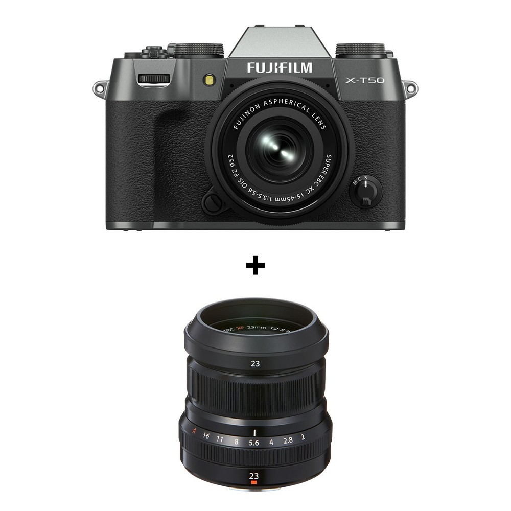fuji-set-2.jpg Fujifilm X-T50 + XC15-45mm Charcoal Silver+ XF23mm F2 - Imagen 1