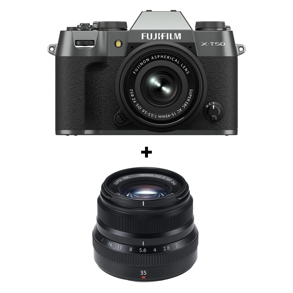 fuji-set-4.jpg Fujifilm X-T50 + XC15-45mm Charcoal Silver+ XF35mm F2 - Imagen 1