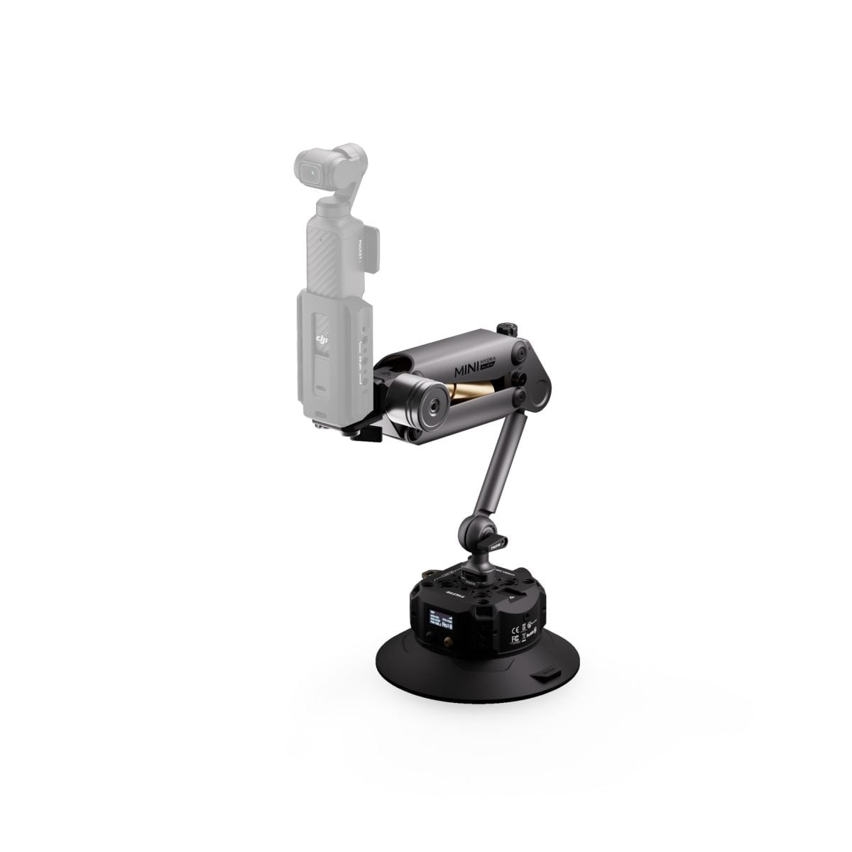 hda-t15-g-tg-1.jpg Tilta Hydra Alien Mini Electronic Suction Cup (6″) Kit - Titanium Gray(with Internal Batteries) - Imagen 1