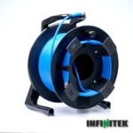 Infinitek 6G/3G/HD-SDI cable on reel with cable holder 50m (BLUE)