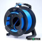 Infinitek 6G/3G/HD-SDI cable on reel with cable holder 50m (BLUE) - Imagen 2