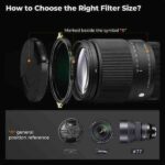 Filtro ND2–ND32 variable K&F Concept Nano-Xcel PRO de 67 mm (KF01.1996V3) - Imagen 8