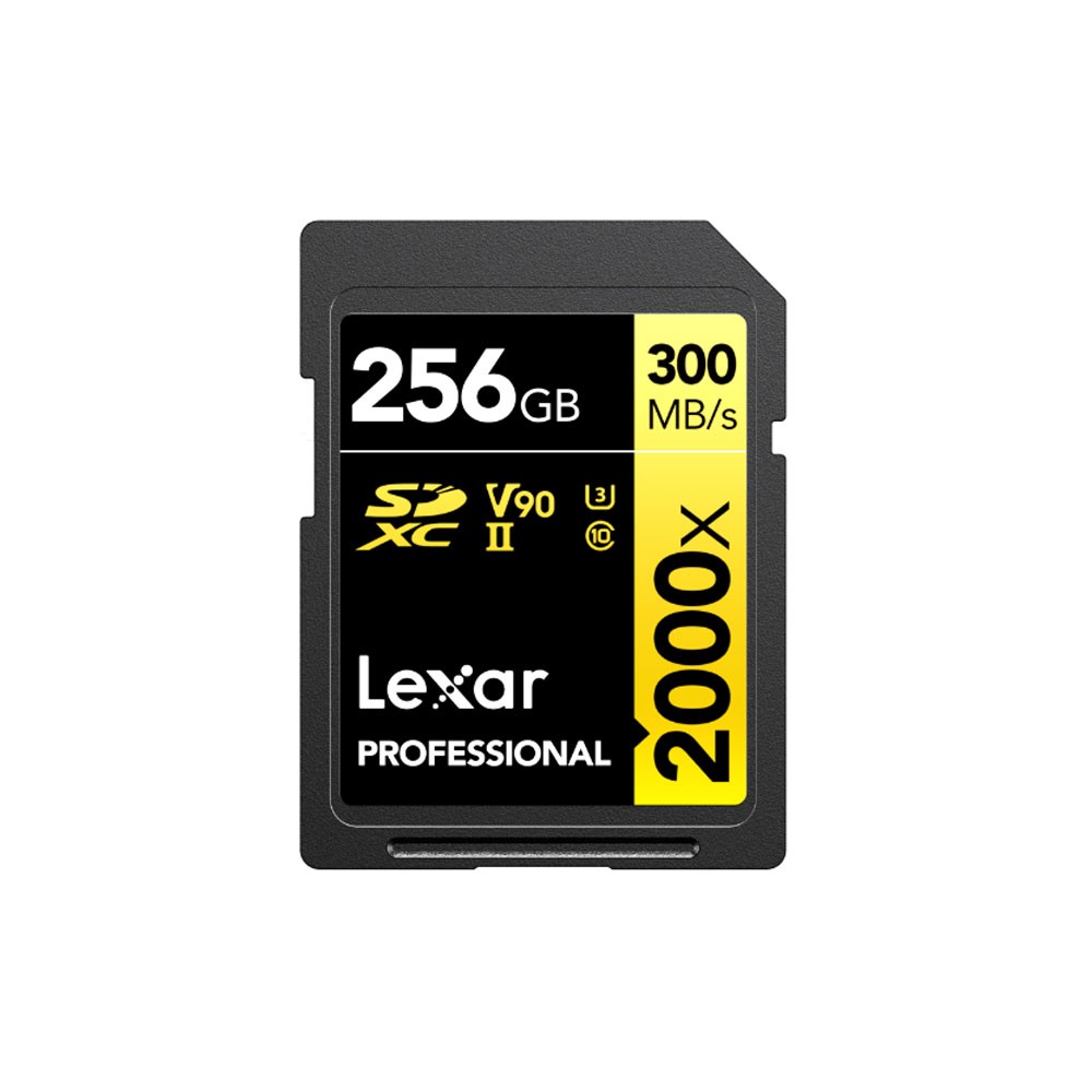 lexar-256gb-uhs2-2000x-001.jpg Lexar SDXC Pro 2000X UHS-II U3 R300/W260 (V90) 256GB - Imagen 1