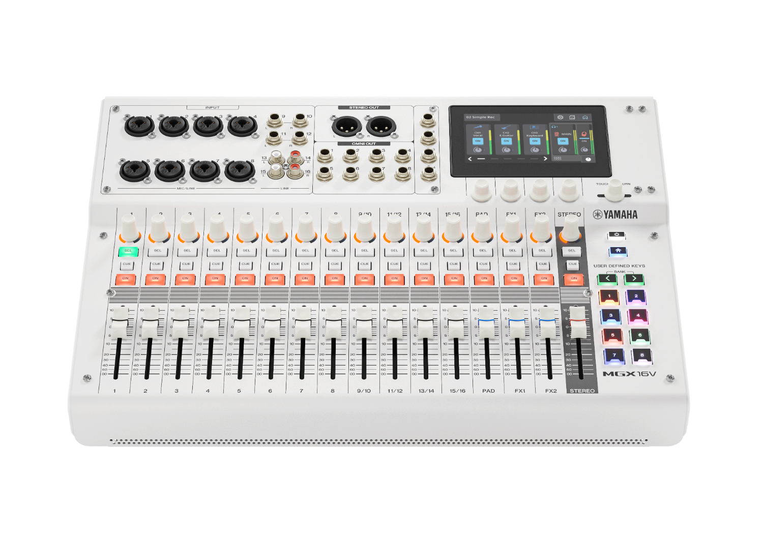 mgx16v-front-top-w.png Yamaha MGX16V White - Imagen 1