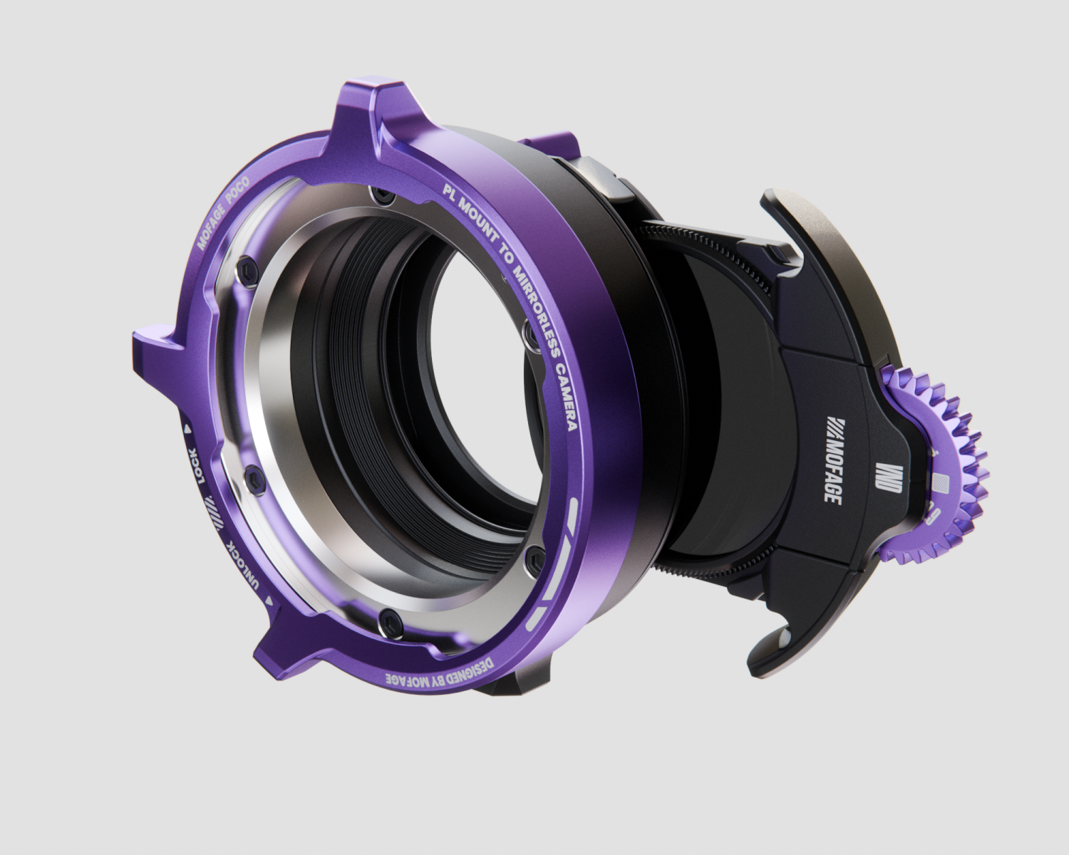 pocoii-pl-rf-1.png POCO II Drop-In Filter Adapter PL Front Lens Mount to RF mount - Imagen 1