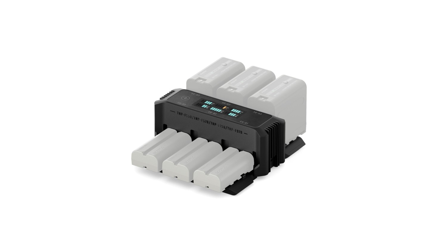 tbc-npf-beu-b-1.jpg Tilta Foldable Charging Station for L-Series/NP-F Battery Kit (6 Batteries, EU) - Black - Imagen 1