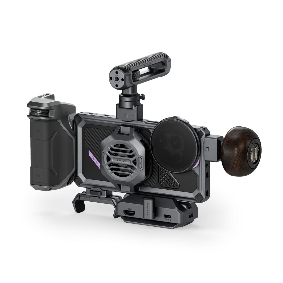 tk-s26u-a-sg-1.jpg Tilta Khronos Galaxy S26 Ultra Ultimate Kit - Space Gray (with Internal Batteries) - Imagen 1